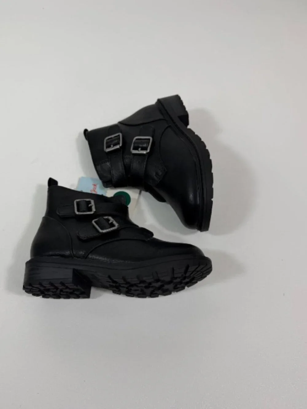 Toddler Girls' Beatrix Zipper Moto Boots - Cat & Jack™ Black Sz 9
